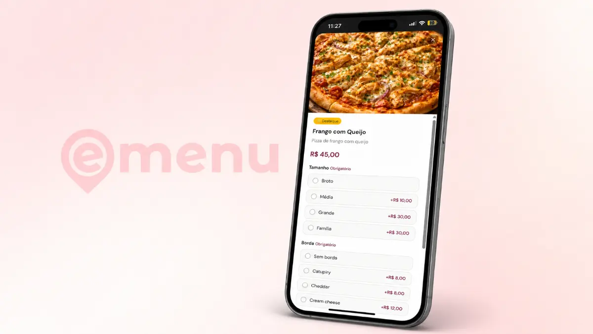 Agora seus clientes podem personalizar o pedido direto no cardápio